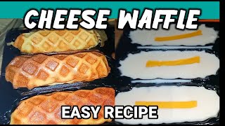 EASY WAFFLE RECIPE  CHEESE WAFFLE RECIPE BY RENA VLOGS [upl. by Direj619]