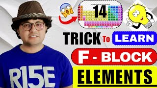 Trick to Learn f Block Elements  Actinide Series [upl. by Frechette]