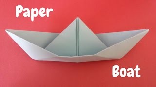 How to Make a Paper Boat  Origami Boat  Origami Step by Step Tutorial [upl. by Adolphe]