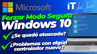 👉🏻 Como forzar el MODO SEGURO de WINDOWS 10 💿 Desde el arranque 💻 [upl. by Mok]