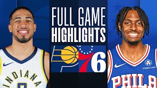 PACERS at 76ERS  FULL GAME HIGHLIGHTS  November 12 2023 [upl. by Symons]