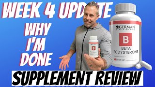 German Pharma Ecdysterone Review  My Honest 4 Week Update  Beta Ecdysterone Results [upl. by Aroled578]