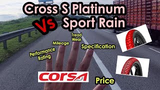 RS150R  5 SEBAB KENAPA TAYAR CORSA CROSS S LEBIH BAIK BERBANDING CORSA SPORT RAIN [upl. by Yajnas]