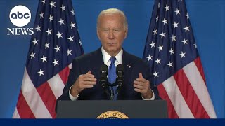 Watch President Bidens full highstakes press conference [upl. by Eileen741]