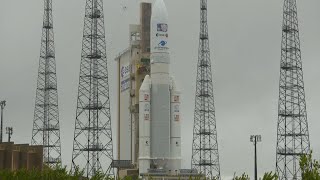 Ariane 5 aborted launch with the Juice spacecraft [upl. by Nedap]