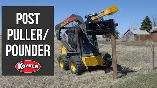 Koyker Manufacturing Fence Post PullerPounder [upl. by Akirdnahs386]