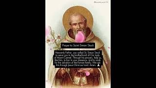 St Simon Stock  Patron saint of the Carmelites religious order [upl. by Cohla895]