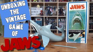 UNBOXING of the vintage classic game of JAWS from 1975 [upl. by Levan501]