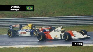 🇧🇷 • Grande Prêmio do Brasil 1993 • Drible da vaca de Ayrton Senna [upl. by Dare]