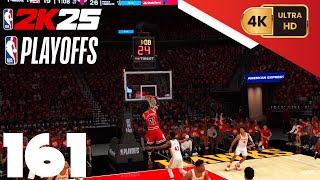 NBA 2K25 My Career PC 4K EP161 Playoffs East Semis Game 3 Bulls  Hawks [upl. by Duile]