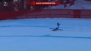 Nils Allegre Downhill Crash at 120kmh Kvitfjell Norway 2024 [upl. by Rebbecca]