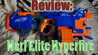 Review Nerf Elite Hyperfire DeutschGerman [upl. by Irakab]