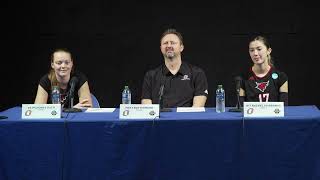 Omaha Volleyball NCAA Tournament Press Conference Matt Buttermore Rachel Fairbanks amp McKenna Ruch [upl. by Nwahsem]