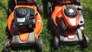 Husqvarna Lawn Mower Review Model HUF625AWD amp Model HU775BBC  AWD Versus RWD  April 8 2017 [upl. by Priest]