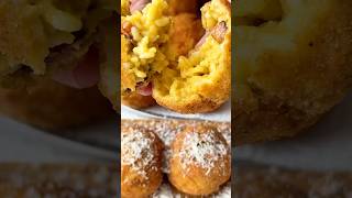 🇮🇹🧀Carbonara Rice Balls recipe carbonara arancini cooking italian cookingvideo italy [upl. by Mufinella]