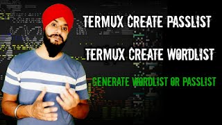 Termux Create Passlist   Termux Create wordlist   how to generate wordlist with termux [upl. by Norry]