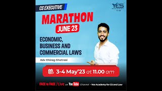 EBCL MARATHON for June 23 Part 1  CS Executive Marathon for June 23  Adv Chirag Chotrani [upl. by Towney]