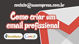 Como criar um email profissional  contatosuaempresacombr atualizado 2024 [upl. by Sualokin]