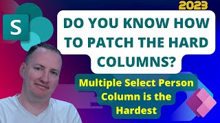 Patch Complex SharePoint Columns with Power Apps  Choice Person LookUp Managed Metadata [upl. by Yatnahs]