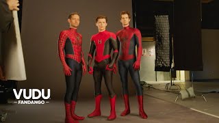 SpiderMan No Way Home Exclusive Featurette  Getting the Spiders Together 2021  Vudu [upl. by Anirad]