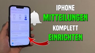 iPhone Mitteilungen einrichten Sperrbildschirm Apps Design [upl. by Yemorej374]