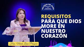 Requisitos para que Dios more en nuestro corazón  Hna María Luisa Piraquive  IDMJI [upl. by Bowie281]