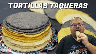 Como hacer BIEN TORTILLAS de MAÍZ caseras para tacos quesadillas [upl. by Hogan]