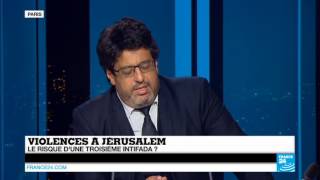 IsraëlPalestine  le député Meyer Habib prend à partie FRANCE24 dans le DébatF24 [upl. by Hgielrac71]