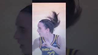 Caitlin Clarks ponytail has a life of its own caitlinclark indianafever wnba [upl. by Yelahc622]