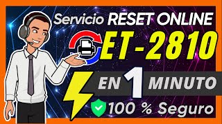 EPSON ET2810 ✅ Servicio ONLINE Reset Almohadillas 🔒 Seguro ⚡ Rápido y 🔄 Reutilizable [upl. by Natloz705]