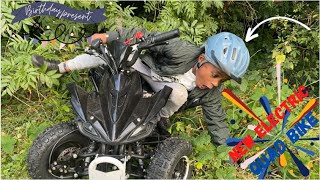 New Electric Quad Bike  Birth Day Present Joseph Adventure [upl. by Eedebez839]