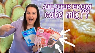 BOX CAKE MIX Recipes YOU NEED to make  EASY DESSERTS anyone can make [upl. by Rhoades]