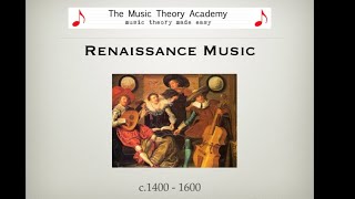 Renaissance Music  A Quick Guide [upl. by Lisetta]