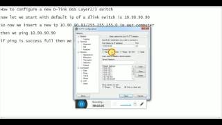 access the Dlink switch with default ip address [upl. by Asilim]