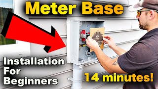 Meter Base Installation In 14 Minutes FAST And EASY [upl. by Amzu184]