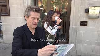 Willem Dafoe  SIGNING AUTOGRAPHS while promoting at the 2017 TIFF [upl. by Payton521]