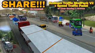 SHARE KODENAME TRAFFIC MANS GAMIN X GARANGAN  TRAFFIC MODPACK V2 BUSSID V403  Speed Macet [upl. by Anom]