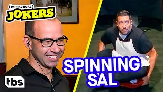 Sal’s a Spinning Server at a Restaurant for His Punishment Clip  Impractical Jokers  TBS [upl. by Adaline352]