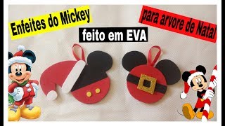 Enfeites para arvore de Natal em EVA Mickey [upl. by Pammy]