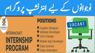 INTERNNCraft internship program 2024 Graphic Designer Website developer UX Design Data Science [upl. by Lemrahc]