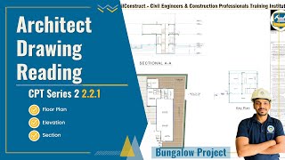 How to Read Architectural Drawing  How to Understand Plan Section and Elevation Drawing [upl. by Nahgen]