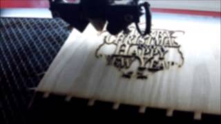 Laser Cutting 14quot wood [upl. by Dihaz]