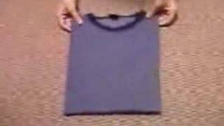 Japanese way of folding Tshirts [upl. by Eibrad]