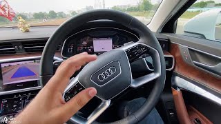 पैसा दिखता है भाई 👌🏻 60 Lakh AUDI A6 Driving Experience  Petrol [upl. by Saidnac799]