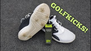 Turning Jordans into golf shoes  Golfkicks [upl. by Reh511]