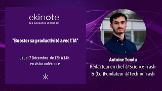 Ekinote 29  Booster sa productivité avec l’IA [upl. by Dulce68]