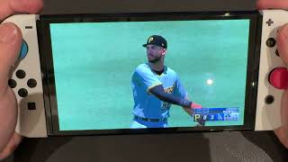 MLB The Show 24 Nintendo Switch Oled Gameplay [upl. by Arraek]