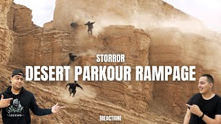 Storror  DESERT PARKOUR RAMPAGE  REACTION [upl. by Erdnassac]