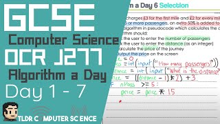 GCSE Computer Science  Algorithm a day  1  7 [upl. by Ellirehs]