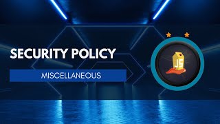 Security Policy  Juice Shop  OWASP  Miscellaneous  Educational [upl. by Dnumde768]